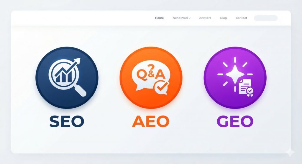 SEO, AEO & GEO icon